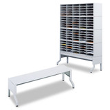 E-z Sort Satellite Mail Station Base, 57 1/8x 18 1/4x 14, Gray