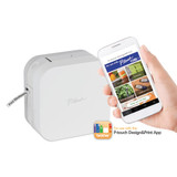 Pt-p300bt P-touch Cube Label Maker, 20 Mm/s Print Speed, 2.5 X 4.6 X 4.6