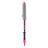 Vision Roller Ball Pen, Stick, Fine 0.7 Mm, Passion Pink Ink, Gray Barrel, Dozen