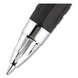 Signo 207 Gel Pen, Retractable, Medium 0.7 Mm, Black Ink, Translucent Black Barrel, 8/pack