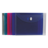 Reusable Poly Envelope, Hook And Loop Closure, 9.5 X 13, Assorted
