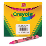 Bulk Crayons, Carnation Pink, 12/box