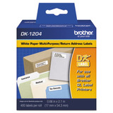 Die-cut Address Labels, 1.1 X 2.4, White, 800/roll, 24 Rolls/pack