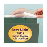 Tuff Hanging Folders With Easy Slide Tab, Legal Size, 1/3-cut Tab, Standard Green, 20/box