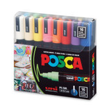 Posca Permanent Specialty Marker, Medium Bullet Tip, Assorted Colors, 16/pack