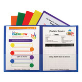 Classroom Connector Folders, 11 X 8.5, Yellow, 25/box