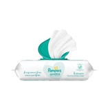 Sensitive Baby Wipes, 6.8 X 7, Unscented, White, 56/pack, 8/carton