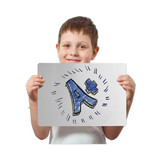 Dry Erase Board, 12 X 9, White, 24/pack