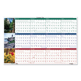 Earthscapes Recycled Reversible/erasable Yearly Wall Calendar, Nature Photos, 32 X 48, White Sheets, 12-month (jan-dec): 2025
