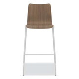 Ruck Laminate Stool, Supports Up To 300 Lb, 30" Seat Height, Pinnacle Seat/back, Silver Frame