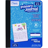 Primary Journal Half Page Ruled, Blue Marble Cover, Primary Rule, (100) 9.75 X 7.5 Sheets