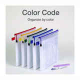 Poly Travel Pouch Set, 13.19" X 10.44", Assorted Colors, 10/pack