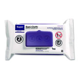 Super Sani-cloth Germicidal Disposable Wipes, Large, 1-ply, 8.2 X 9.8, Unscented, White, 80/pack
