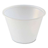 Portion Cups, 2.5 Oz, Plastic, Translucent, 125/sleeve, 20 Sleeve/carton
