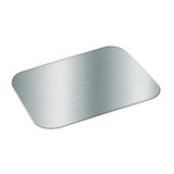 Foil Laminated Board Lids, Fits 2061/2062, 5.88 X 8.44, Aluminum, 500/carton