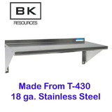Stainless Steel Economy Overshelf, 24w X 16d X 11.5h, Stainless Steel, Silver, 2/pallet