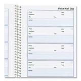 Voice Mail Wirebound Log Books, 5.63 X 10.63, 6/page, 600 Forms