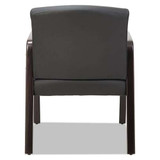 Alera Reception Lounge Wl Series Guest Chair, 24.21" X 24.8" X 32.67", Black Seat/back, Espresso Base