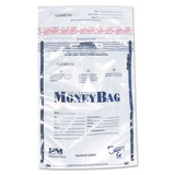 Tamper-evident Deposit Bag, Plastic, 9 X 12, White, 100/pack