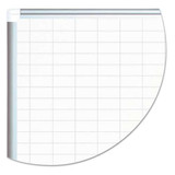 Grid Planning Board, 48 X 36, 2 X 3 Grid, White/silver