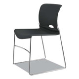 Olson Stacker High Density Chair, Supports Up To 300 Lb, Lava Seat/back, Chrome Base, 4/carton