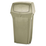 Ranger Fire-safe Container, Square, Structural Foam, 45 Gal, Beige