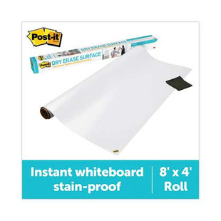 Dry Erase Surface With Adhesive Backing, 96" X 48", White