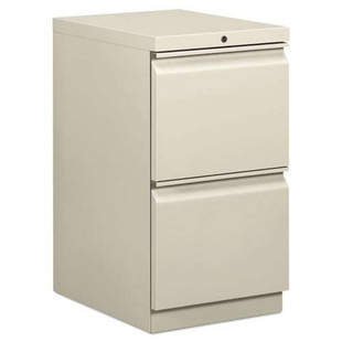 Brigade Mobile Pedestal, Left Or Right, 2 Letter-size File Drawers, Light Gray, 15" X 19.88" X 28"