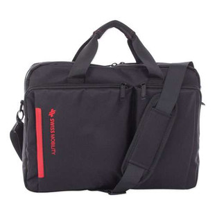 Stride Executive Briefcase, Fits Devices Up To 15.6", Polyester, 4 X 4 X 11.5, Black