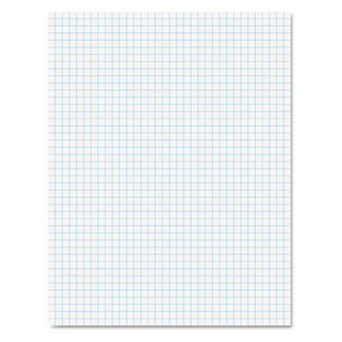 Quadrille Pads, Quadrille Rule (4 Sq/in), 50 White (heavyweight 20 Lb) 8.5 X 11 Sheets