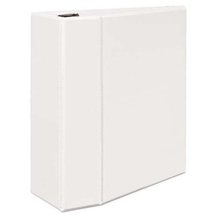 Durable View Binder With Durahinge And Ezd Rings, 3 Rings, 5" Capacity, 11 X 8.5, White, (9901)