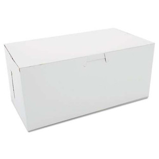 Non-window Bakery Boxes, 9 X 5 X 4, White, 250/carton
