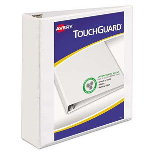 Touchguard Protection Heavy-duty View Binders With Slant Rings, 3 Rings, 2" Capacity, 11 X 8.5, White