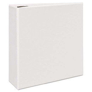 Durable View Binder With Durahinge And Ezd Rings, 3 Rings, 4" Capacity, 11 X 8.5, White, (9801)