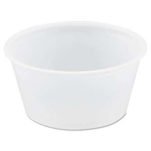 Polystyrene Portion Cups, 2 Oz, Translucent, 250/bag, 10 Bags/carton