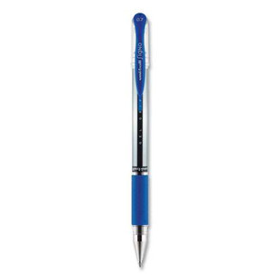 Signo Grip Gel Pen, Stick, Medium 0.7 Mm, Blue Ink, Silver/blue Barrel, Dozen