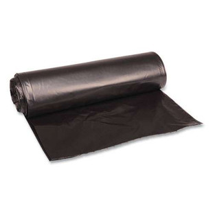 Low Density Repro Can Liners, 33 Gal, 1.6 Mil, 33" X 39", Black, 10 Bags/roll, 10 Rolls/carton