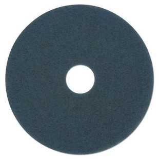 Scrubbing Floor Pads, 13" Diameter, Blue, 5/carton