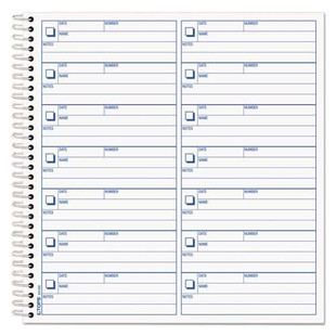 Voice Mail Log Book, 8.5 X 8.25, 1/page, 1,400 Forms