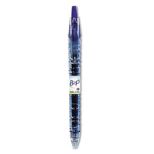 B2p Bottle-2-pen Recycled Gel Pen, Retractable, Fine 0.7 Mm, Blue Ink, Translucent Blue Barrel