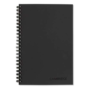 Wirebound Guided Quicknotes Notebook, 1 Subject, List-management Format, Dark Gray Cover, 8 X 5, 80 Sheets