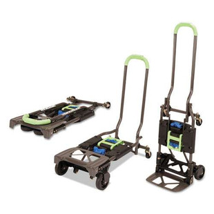 2-in-1 Multi-position Hand Truck And Cart, 16.63 X 12.75 X 49.25, Blue/green