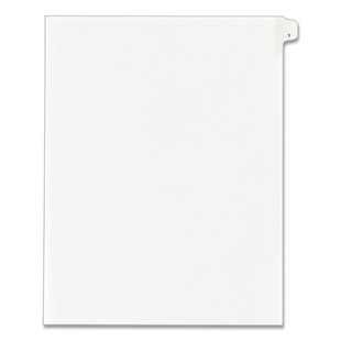 Preprinted Legal Exhibit Side Tab Index Dividers, Allstate Style, 10-tab, 1, 11 X 8.5, White, 25/pack