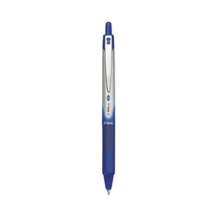 Vball Rt Liquid Ink Roller Ball Pen, Retractable, Fine 0.7 Mm, Blue Ink, Blue/white Barrel