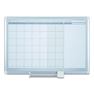 Monthly Planner, 48x36, Silver Frame