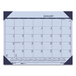 Ecotones Recycled Monthly Desk Pad Calendar, 22 X 17, Sunset Orchid Sheets, Cordovan Corners, 12-month (jan To Dec): 2024