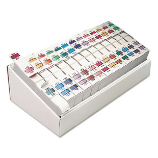 A-z Color-coded End Tab Filing Labels, A-z, 1 X 1.25, White, 500/roll, 26 Rolls/box