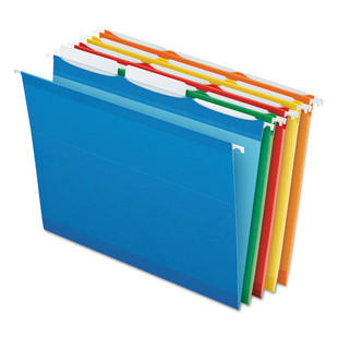 Ready-tab Colored Reinforced Hanging Folders, Letter Size, 1/3-cut Tab, Assorted, 25/box