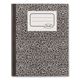 Composition Book, Wide/legal Rule, Black Marble Cover, 10 X 7.88, 80 Sheets