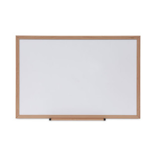 Dry Erase Board, Melamine, 36 X 24, Oak Frame